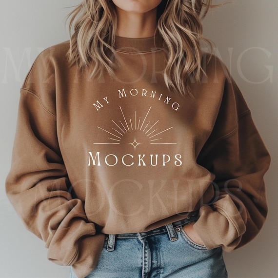 Espresso Comfort Colors 1466 Mockup Sweatshirt Mock up Comfort