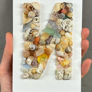 Personalized Seashell Letter Art - Framed Beach Decor - Etsy