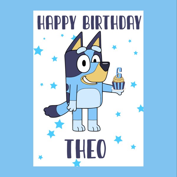 Bluey Birthday Printable - Etsy