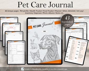 Tierpflege Journal: Gesundheit, Training, & Sitter Journal (PDF)