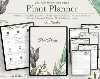 Digital Plant Planner for Goodnotes: 60 Plants (PDF)