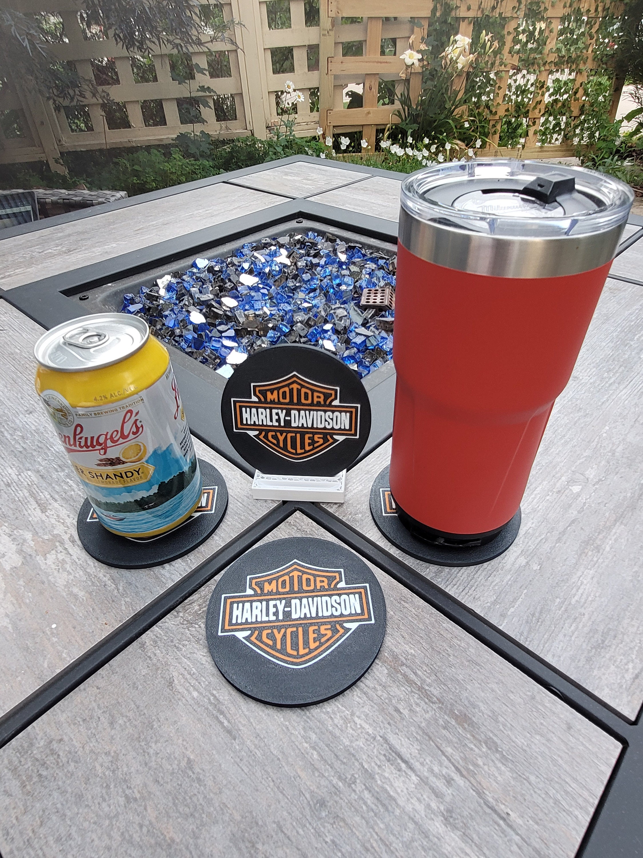 Harley Davidson Motorcycles Coasters set of 4 3D Printed Etsy