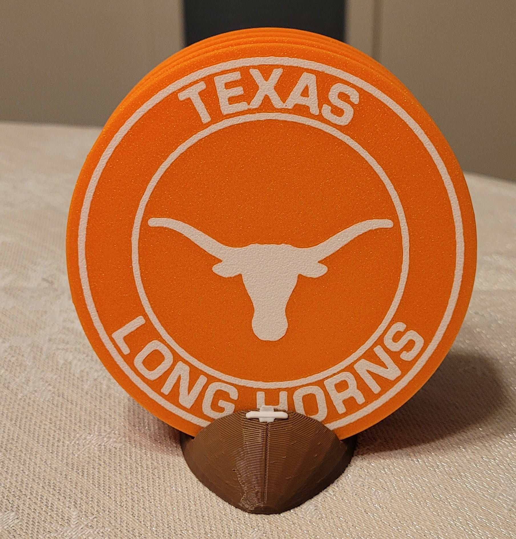 223: Texas Longhorn Cowhide Coasters 