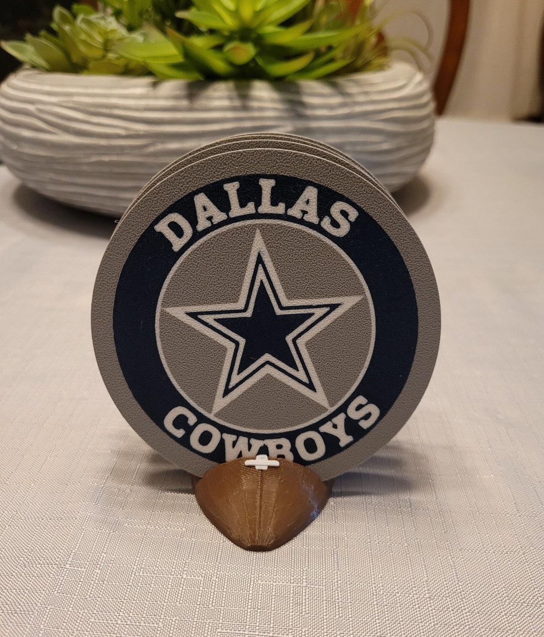 Dallas Cowboys Coasters Set 3D Printed set of 4 Etsy