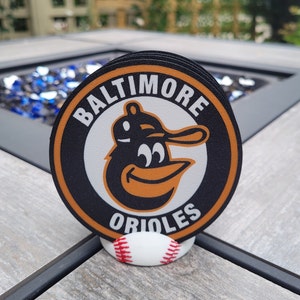 Baltimore Orioles Coaster Set - 3D Printed - (Set of 4)