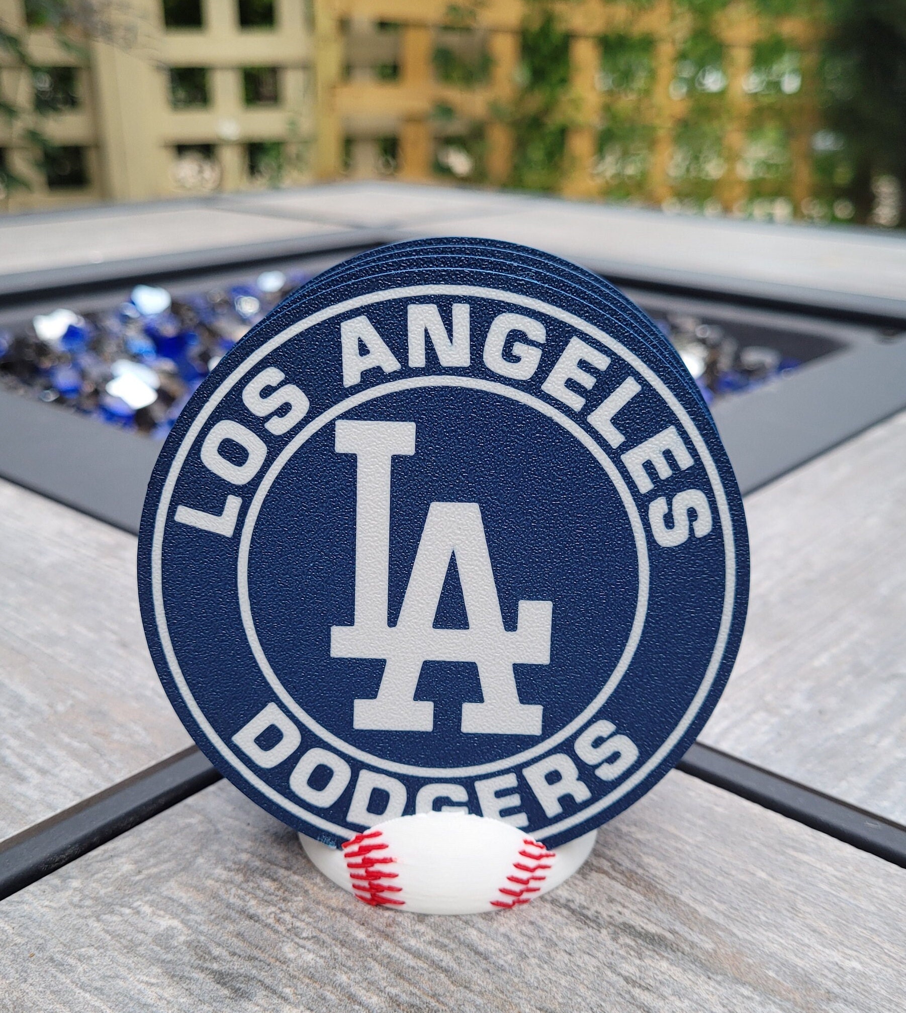 【バラ売り可】Dodgers Coaster Set コースター4pc × 4 Amazon.com: Dodger Gifts for Men, Non Dodger Coasters for