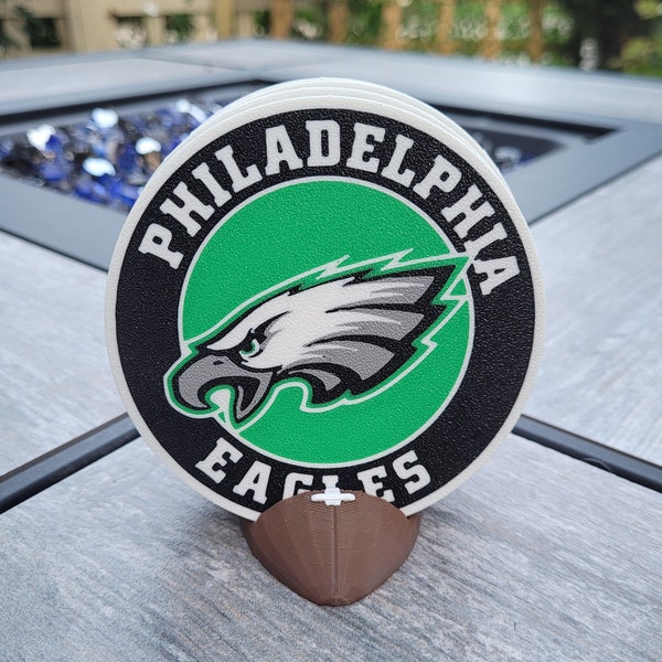 Philadelphia Eagles Coasters Set - 3D Printed - (Set of 4)