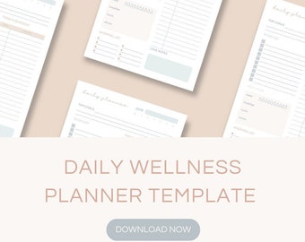 Daily Wellness Journal | Digital Download Journal | Digital Planner