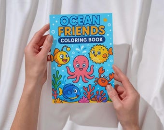 Kleurboek oceaandieren – 30 afdrukbare zeedieren (digitale download)