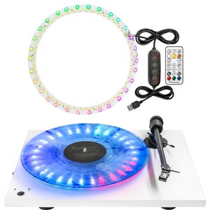 LED Turntable Kit by Vinyl Supply Co. LED Light Enhancement Add-on Kit for Vinyl Record Turntables. 13 Colors to Match Your Music image 2