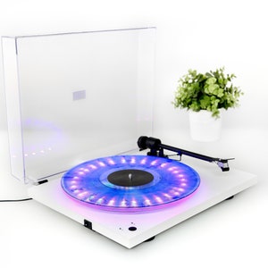 LED Turntable Kit by Vinyl Supply Co. LED Light Enhancement Add-on Kit for Vinyl Record Turntables. 13 Colors to Match Your Music image 1