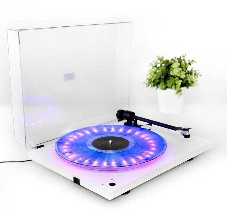 LED Turntable Kit by Vinyl Supply Co. LED Light Enhancement Add-on Kit for Vinyl Record Turntables. 13 Colors to Match Your Music image 1