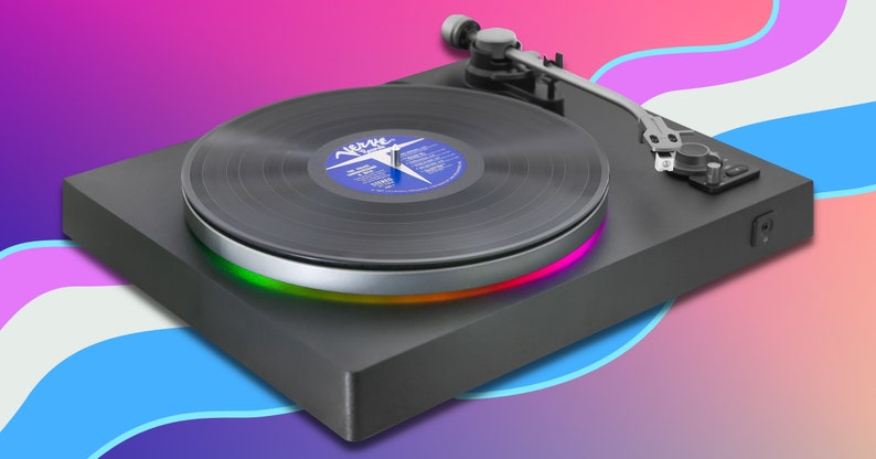 LED Turntable Kit by Vinyl Supply Co. LED Light Enhancement Add-on Kit for Vinyl Record Turntables. 13 Colors to Match Your Music image 8