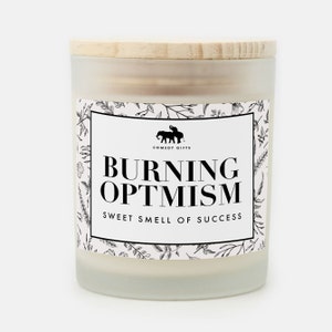 Candle Joke Scented Candle Funny Rude Candle Birthday Gift Candle Housewarming Gift Burning Optimism candle Gift for friend Candle toilet