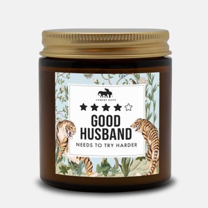 Candle Joke Scented Candle Funny Rude Candle Birthday Gift Candle Housewarming Gift Good Husband candle Anniversary Toilet 4oz