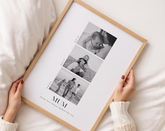Gepersonaliseerde moedercadeau, aangepaste fotoprint moeder, verjaardagscadeau voor moeder, aangepaste fotoafdrukken, cadeau voor moeder van kinderen, Moederdagcadeau