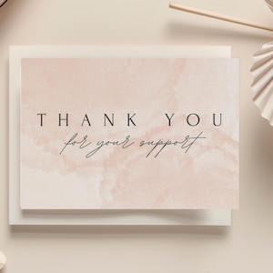 Editable Business Thank You Card, Small Business Thank You Card Template, Printable Thank You Card, Thanks Your Purchase