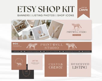 Etsy Shop Banners Etsy Shop Kit Vorlagen Etsy Shop Banner Etsy Shop Branding Bundle Etsy Canva Banners Canva Templates Minimalistisch