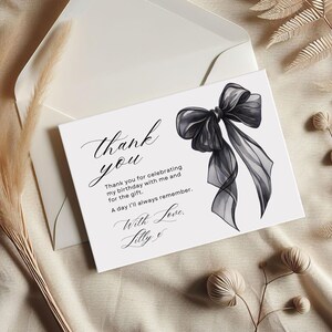 Shes Tying up her Twenties 30th Birthday Sign, Black Bow Invite, 30th Birthday Invite, Coquette Birthday, Instant Download image 9
