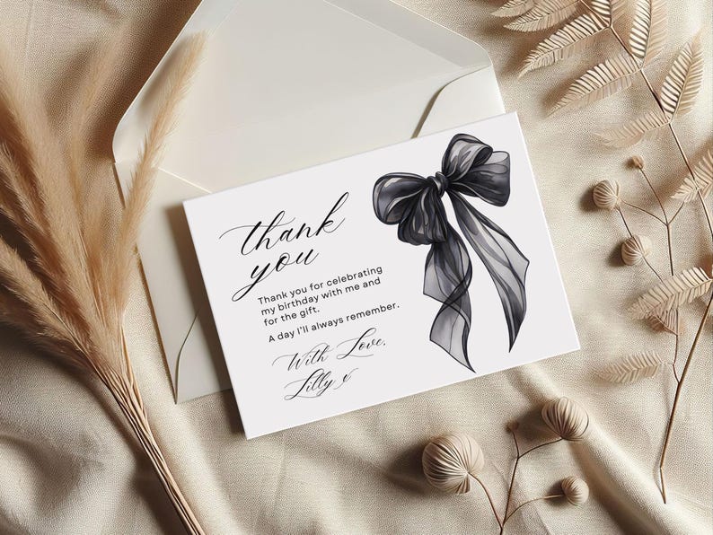 Shes Tying up her Twenties 30th Birthday Sign, Black Bow Invite, 30th Birthday Invite, Coquette Birthday, Instant Download image 9