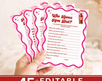 45+ Editable Baby Shower Games Bundle, She's Ready to Pop Canva Templates, Printable Baby Shower Games, Signs & Tickets Instant Download