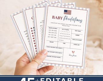 All American Baby Shower Games Bundle, 45+ Editable Canva Games, Printable Baby Shower Activities, Baby Bingo, Baby Trivia, Diaper Raffle