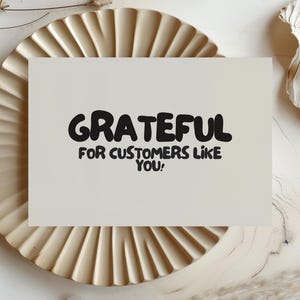 Editable Business Thank You Card, Small Business Thank You Card Template, Printable Thank You Card, Thanks Your Purchase