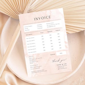 Invoice Template, Small Business Invoice, Client Invoice, Editable Template, Services Invoice Minimalist Business Invoice, Modern Invoice