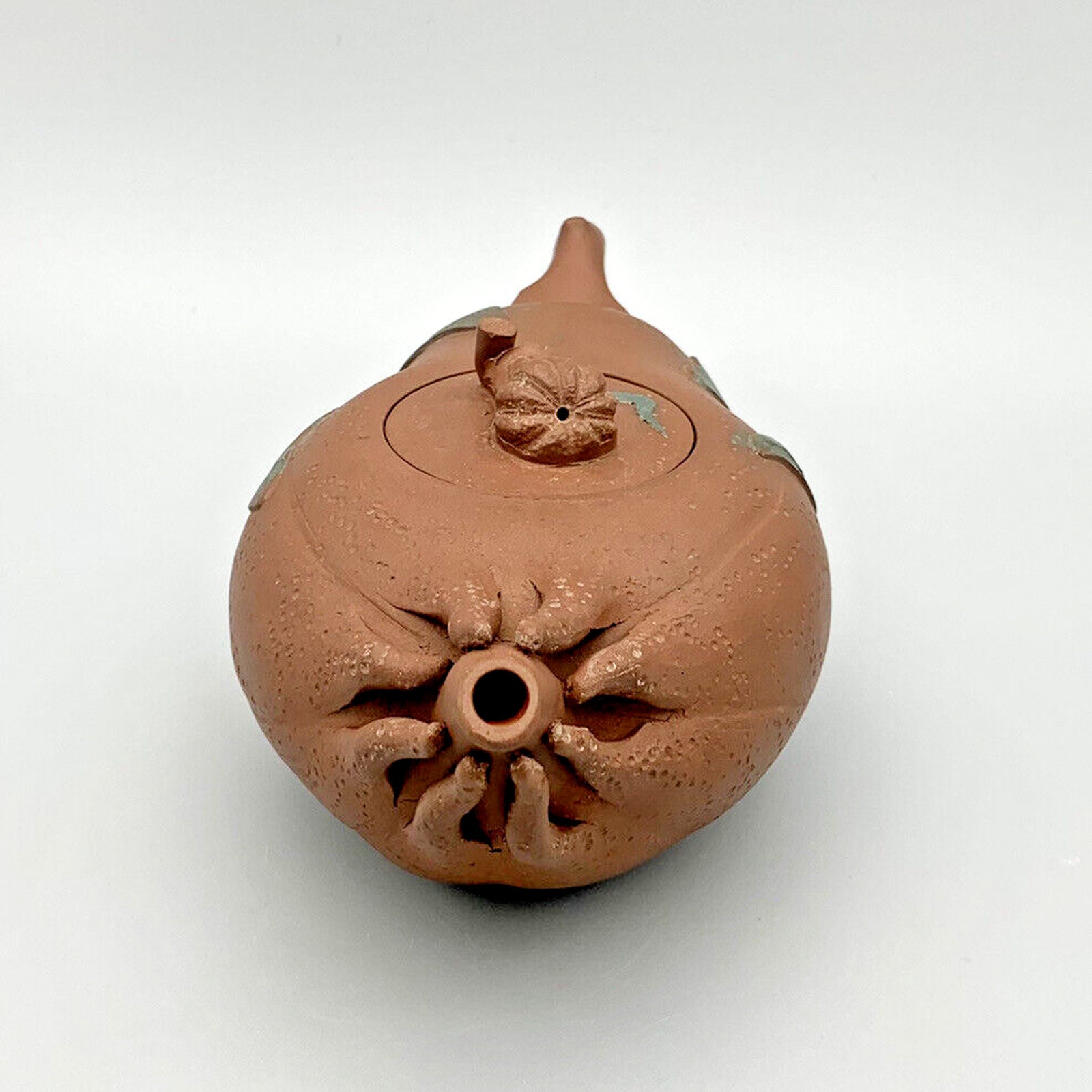 Vintage Buddha's Hand Chinese Yixing Zisha Clay Teapot Fruit