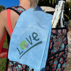 Love Tennis Towel