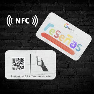 Code QR NFC de la carte d'examen Google, cartes d'examen NFC personnalisées, cartes d'examen Google double face.
