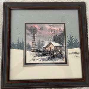 Dwayne Taylor Print : Farm House in Winter