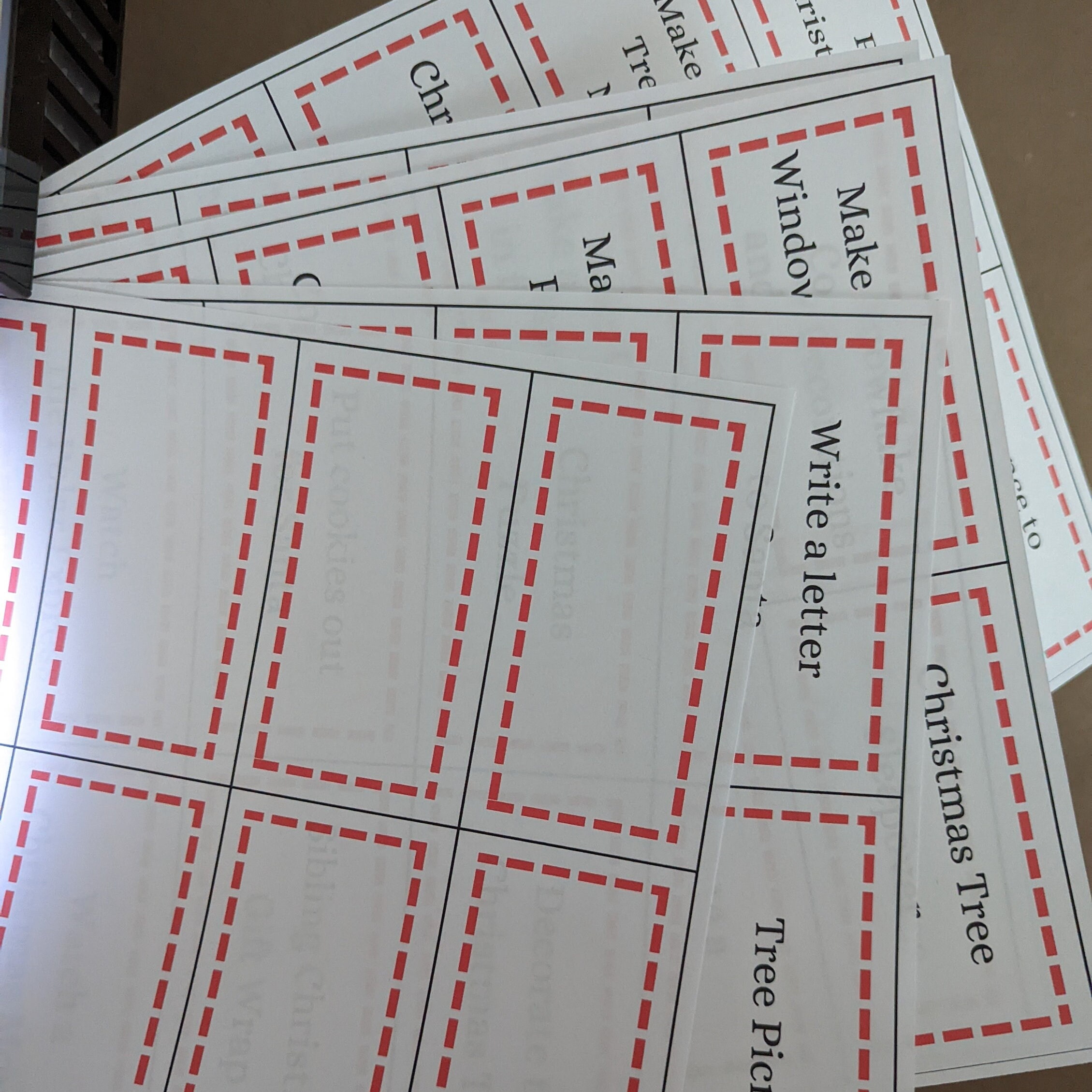 Printable Advent Calendar - Etsy