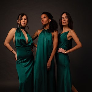 Bridesmaid Dresses - Emerald Green (3x Styles)
