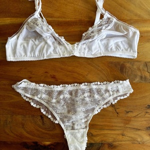 Elegant Bridal White Lace Lingerie set