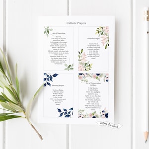 Catholic Prayers for First Communion • Printable Cards for Personal Use ...