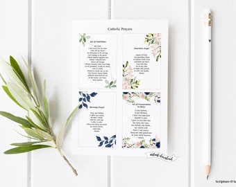 Catholic Prayer Cards, First Communion, Prayers INSTANT DOWNLOAD - Etsy ...