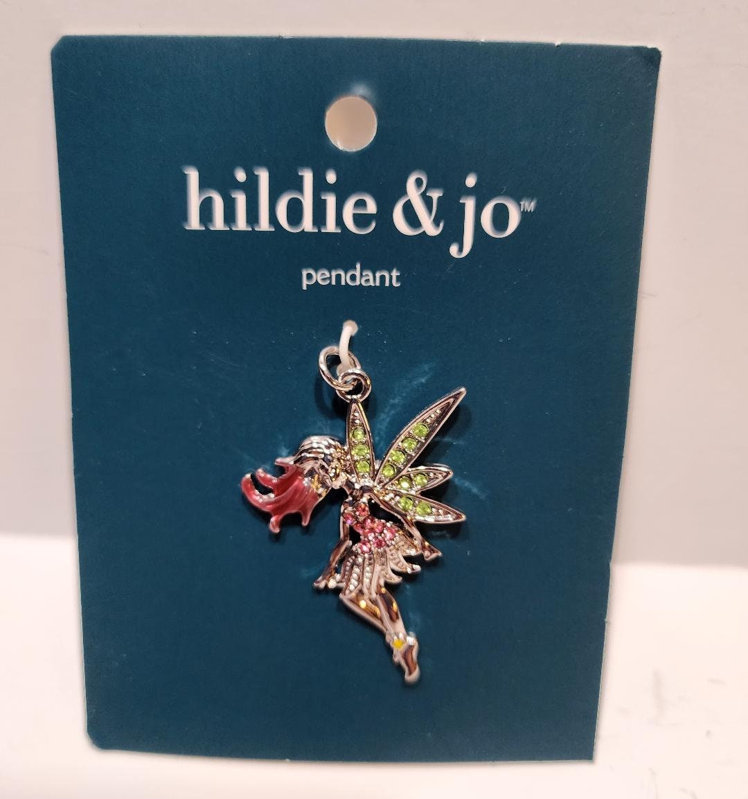 Fairy Pendant for Jewelry Making by Hildie & Jo Silver Tone Metal Alloy