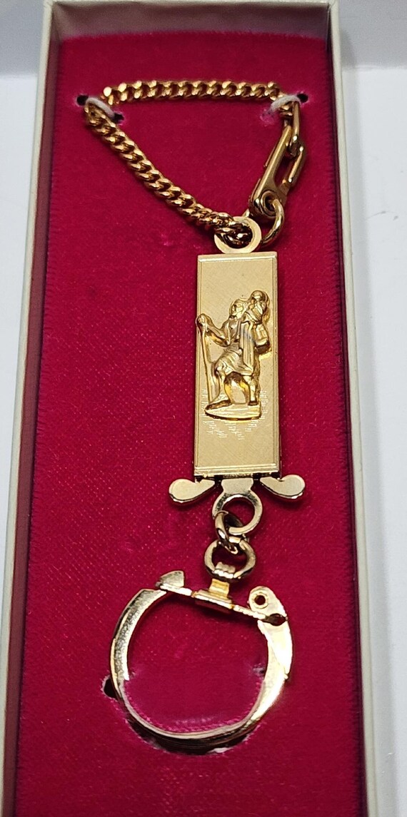 Vintage Hayward Gold Filled Pocket Watch Fob and K