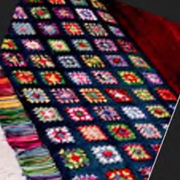 5 Granny square blanket bundle Crochet Blanket patterns digital the crochet patterns are Easy Granny crochet patterns 1960s-2000s fun afghan