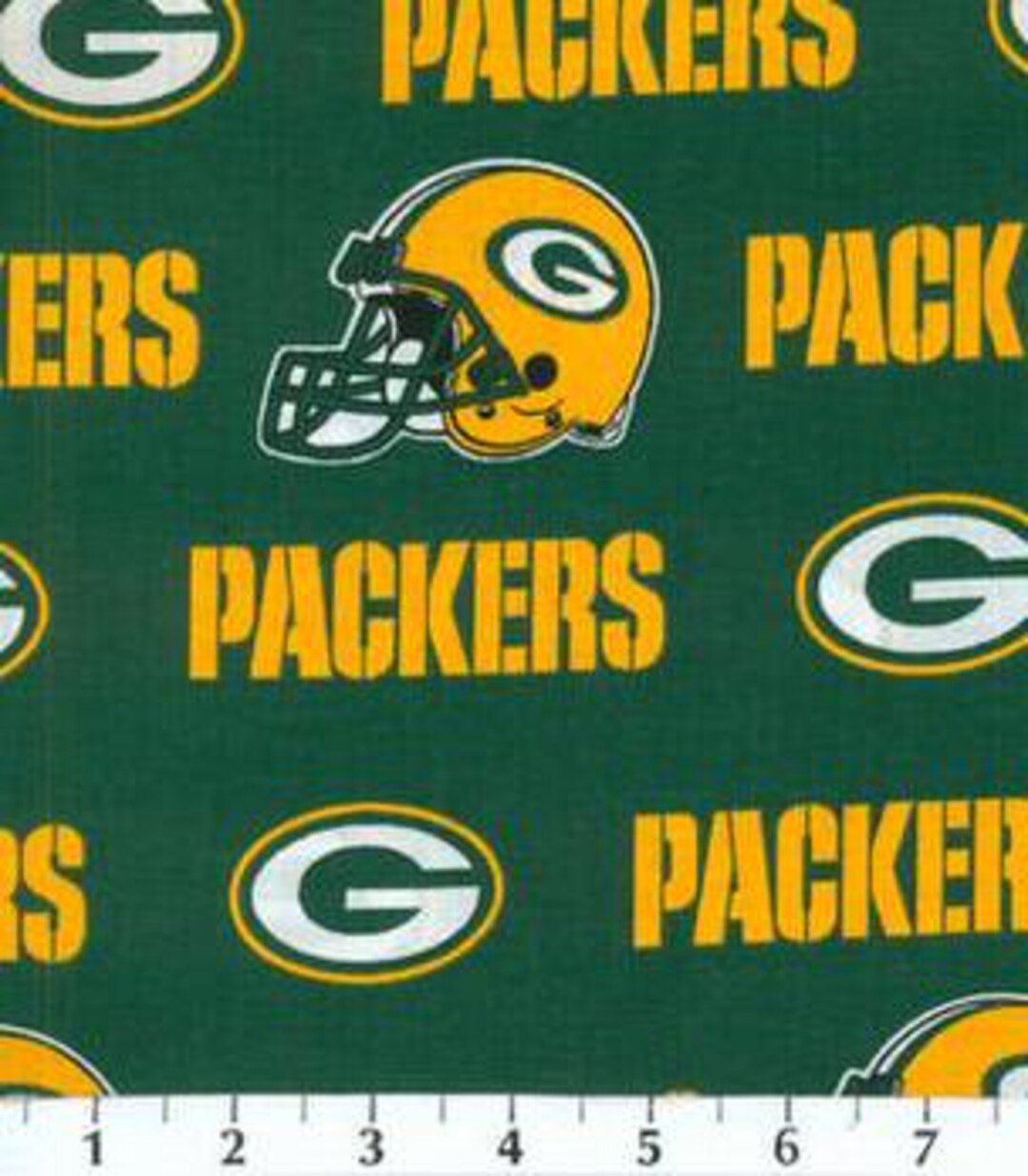 Green Bay Packers Fabric-fat Quarters-by the Yard-green Bay Packers ...