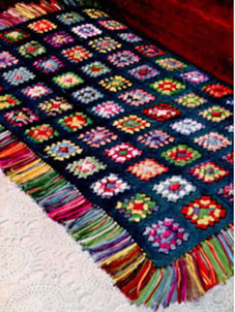 Beginners Easy Crochet Pattern Granny Square Blanket Pattern Digital Instructions Grannie