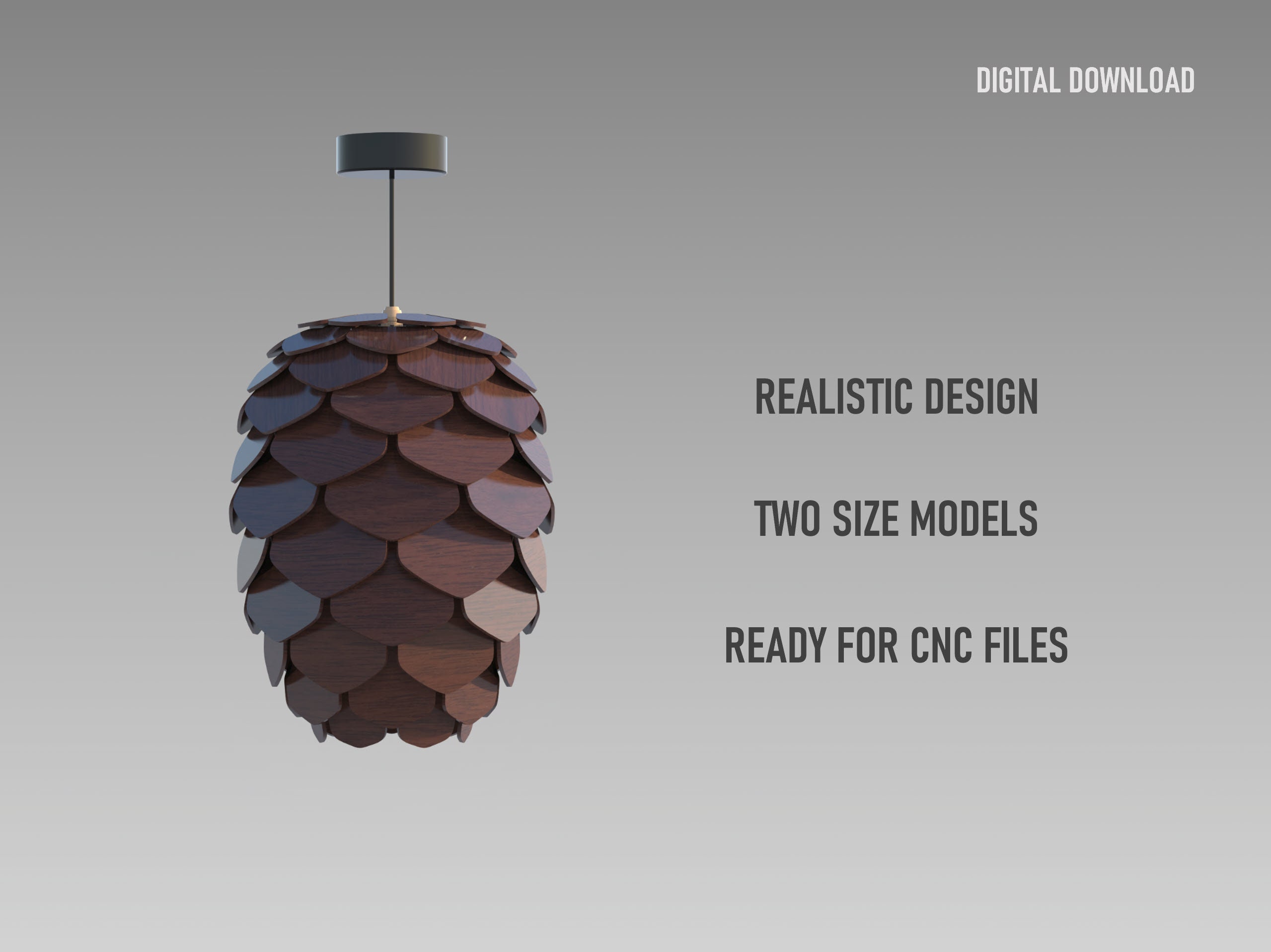 Ply Wood Lamp Cut Files (pine Cedar Cone). CNC: Dxf, Svg, Cdr, Xcs - Etsy