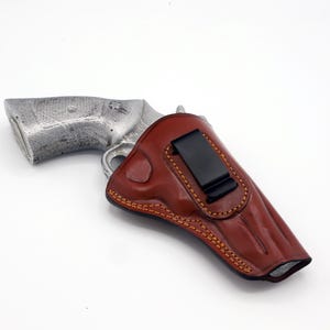 SW 357 Ruger GP100, SP101 4 inch looprevolver echt leer