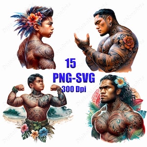 Samoan Boy, Samoan Boy png, svg Samoan Boy, fille polynésienne, logo, clipart, png, conception de T-shirt, style graffiti, illustration vectorielle, DigitalNoraArts