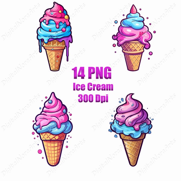 Ice Cream,logo,clipart,png,T-shirt design ,graffiti style,vector illustration,DigitalNoraArts