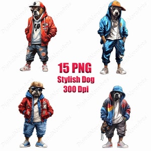 stylish dog character  clipart,  png,T-shirt design ,graffiti style,vector illustration,DigitalNoraArts