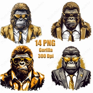 Gorilla,logo,clipart,png,T-shirt design ,graffiti style,vector illustration,DigitalNoraArts