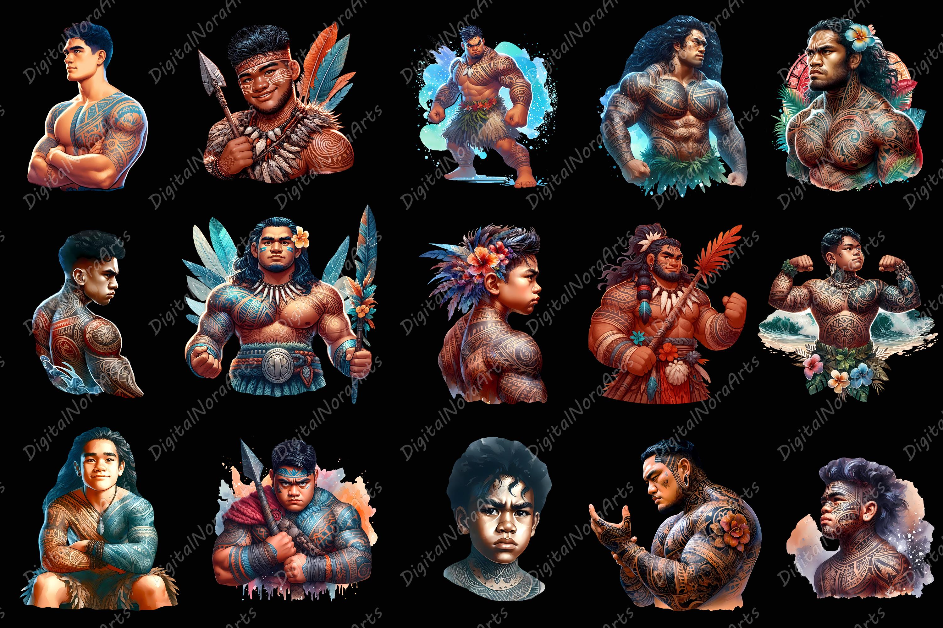 Samoan Boy PNG Clipart Tattoo Art Graffiti Style digital Download samoan-boy-png-clipart-tattoo-art-graffiti-style-digital-download