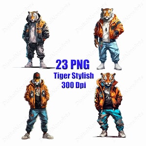 Tiger stylish,logo,clipart,png,T-shirt design ,graffiti style,vector illustration,DigitalNoraArts